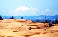 鳥取砂丘からみた大山