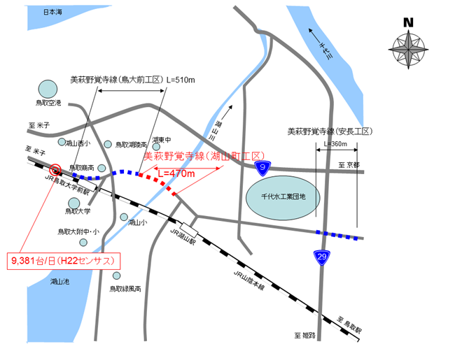 事業箇所の地図の画像