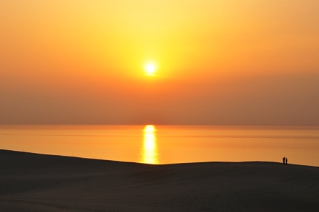 砂丘の夕焼け１