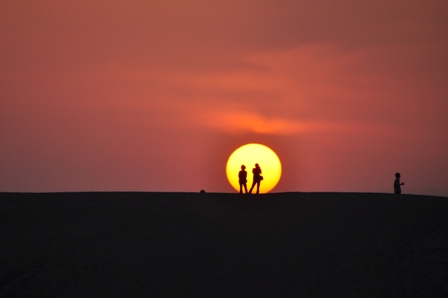 砂丘の夕焼け2