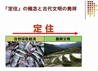 定住の概念と古代文明の発祥