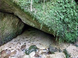 源流の岩