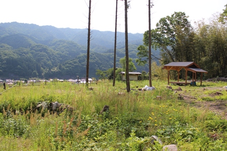 鏡山城址の様子