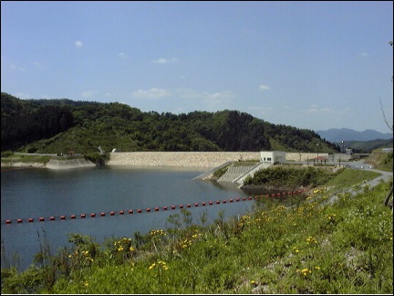 下蚊屋ダム上流からの風景