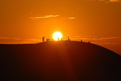 馬の背の夕日