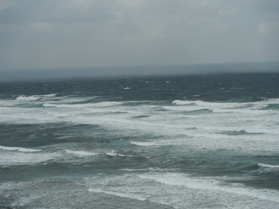 海上の雪雲