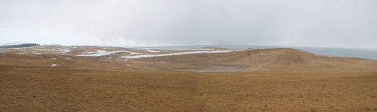 「馬の背」の風景－小雪が舞い始めました