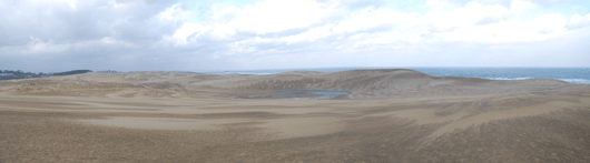 「馬の背」の風景－冷たい北北西の風が吹いています