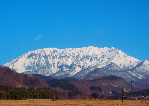 御机地区から見る大山