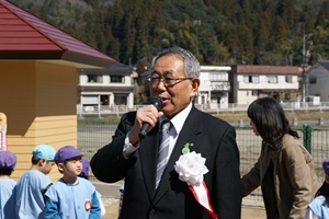 吉田三朝町長のあいさつ