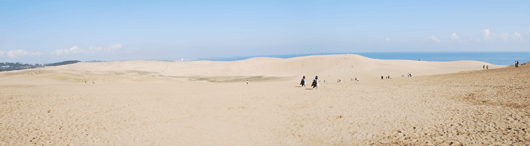「馬の背」の風景－白砂の雄志が見られます