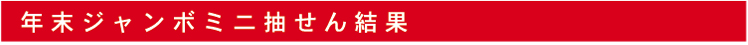 年末ジャンボミニ抽選結果