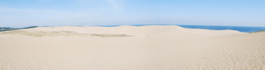 「馬の背」の風景－白砂が横たわっています