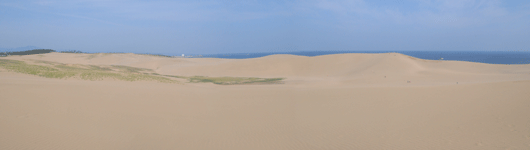 「馬の背」の風景－白砂が横たわっています