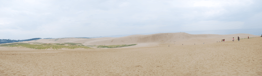 「馬の背」の風景－曇り空の下にあります