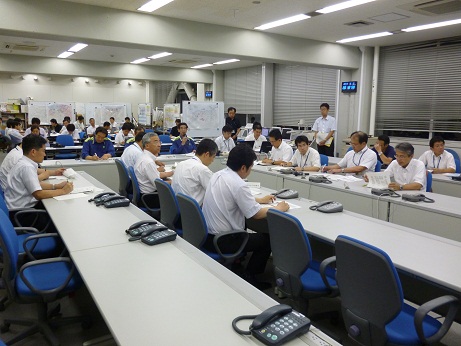 災害警戒本部会議2