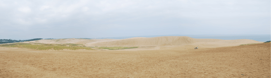 「馬の背」の風景－曇り空です