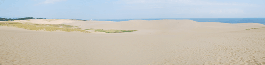 「馬の背」の風景－サラサラの白砂が広がっています