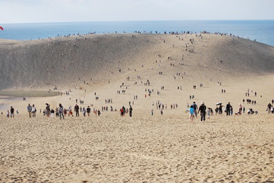 大賑わいの砂丘