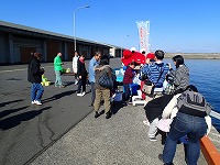 第2回食のみやこ大漁収穫感謝祭での記念放流