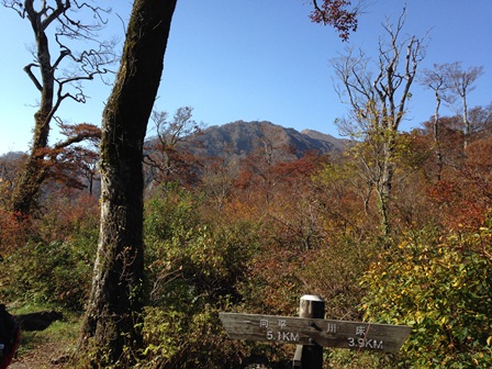 大休峠から大山方面を望む
