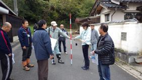 洪水時の水深確認