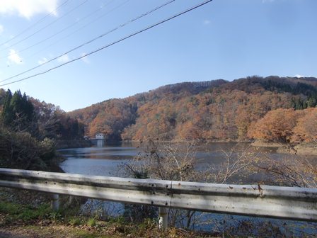 三朝町中津の中津貯水池