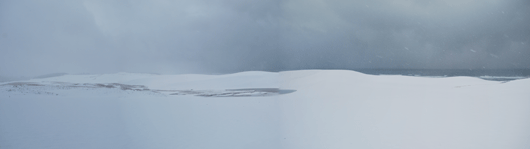 「馬の背」の風景－あたりいちめん雪景色です