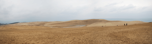 「馬の背」の風景－冷たい風が吹き抜けています