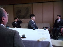第20回中四国車いすテニス大会in鳥取実行委員長来訪1
