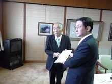 鳥取県私立学校審議会会長来訪