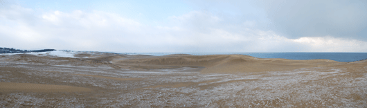 「馬の背」の風景－冷たい風が吹いています
