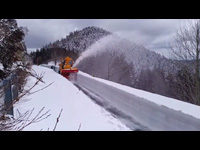 除雪車を間近から撮影！人の背丈ほどの雪を春除雪（鳥取県倉吉市）（動画リンク）