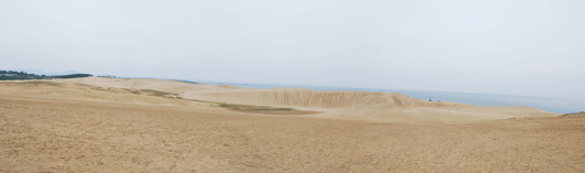 「馬の背」の風景－曇り空が広がっています