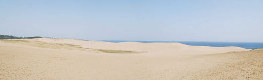 「馬の背」の風景－日差しの強い朝を迎えています