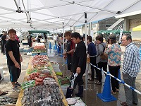 鮮魚販売の準備