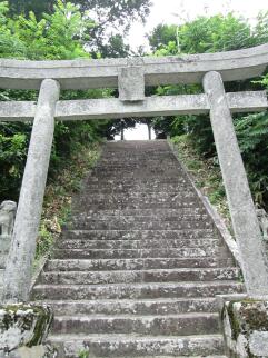 福成神社の急階段
