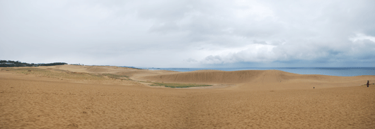 「馬の背」の風景－台風接近中！静かな朝を迎えています