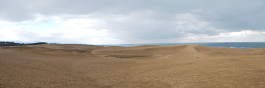 「馬の背」の風景－鳥取砂丘を独り占め