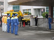 災害応援職員出発式2