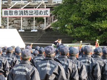 鳥取市消防出初め式1