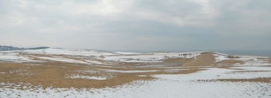 「馬の背」の風景－雪がとけ始めました