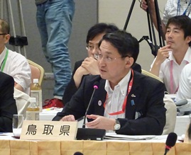 全国知事会議での平井知事の様子