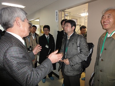 きのこ県内視察の様子