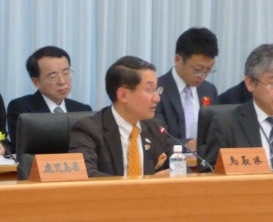 全国知事会議での平井知事の様子