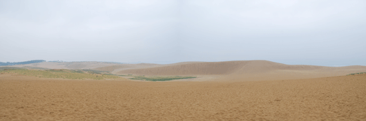 「馬の背」の風景－ぼんやりした空です