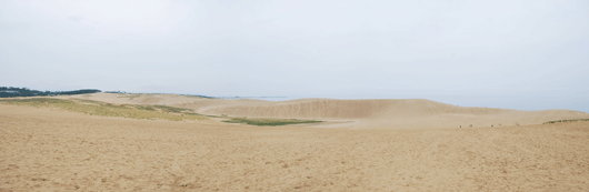 「馬の背」の風景－曇り空です