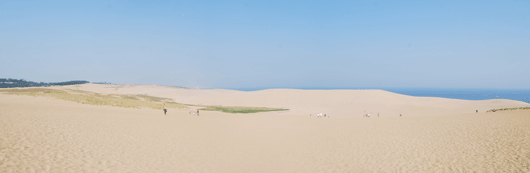 「馬の背」の風景－砂はサラサラで白く美しいです