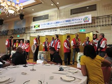 ジャマイカ陸上チーム鳥取キャンプ歓迎レセプション2